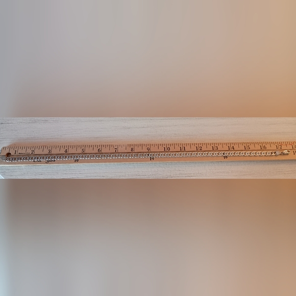 Sale! 🛍️ HCT Sterling Silver Double Cuban Chain 18" Necklace - Picture 5 of 5